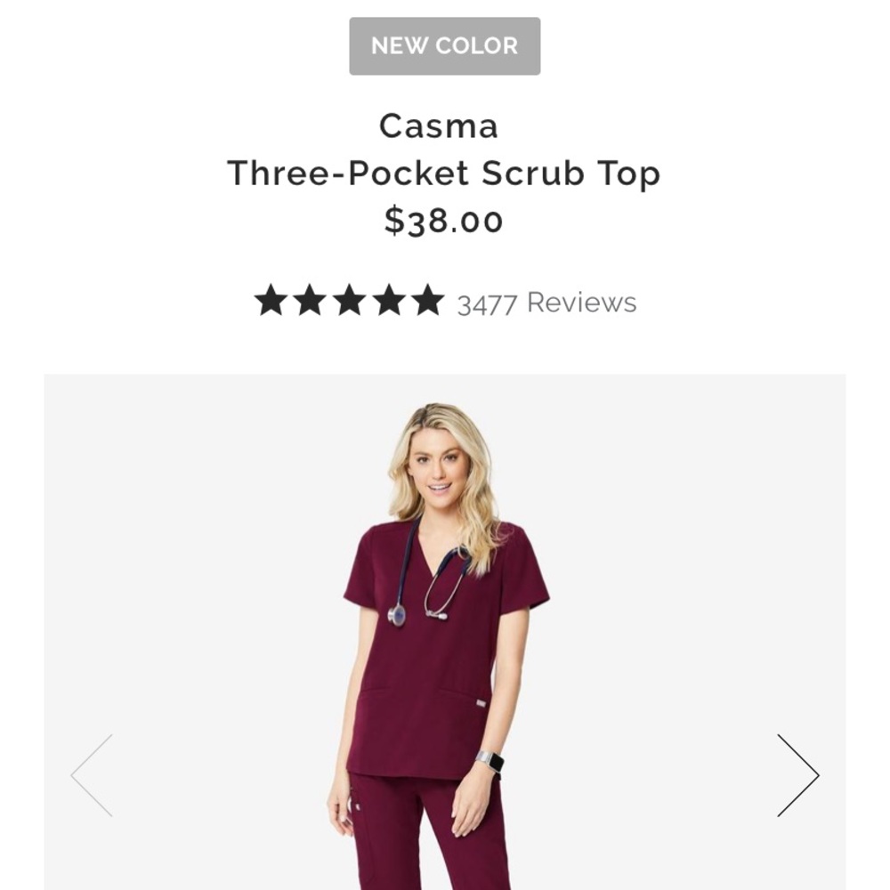 FIGS Casma Scrub Top